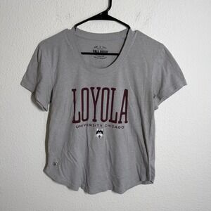 Loyola Chicago Ramblers Shirt‎ Womens S Gray Fall Rush Basketball NCAA Easy Fit